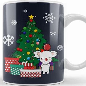 Baskı Dükkanı Moogle Around the Christmas Tree Final Fantasy Kupa