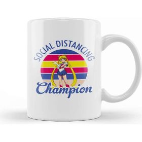 Baskı Dükkanı Moon Social Distancing Champion Kupa