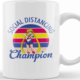 Baskı Dükkanı Moon Social Distancing Champion Kupa