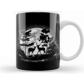 Baskı Dükkanı Moonlight Deer Kupa
