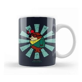 Baskı Dükkanı Morocco Mole Retro Japanese Secret Squirrel Kupa