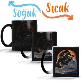 Baskı Dükkanı Mortal Kombat Great Kung Lao Sihirli Porselen Kupa