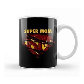 Baskı Dükkanı Mother Best Mom Super Hero Süperanne Kupa