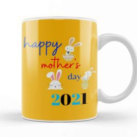 Baskı Dükkanı Mothers Day 2021 Mother Heart Rainbows Kupa