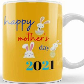 Baskı Dükkanı Mothers Day 2021 Mother Heart Rainbows Kupa