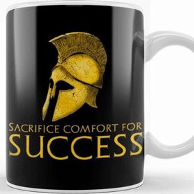 Baskı Dükkanı Motivational Inspiring Stoic Mindset Sacrifice Comfort Kupa