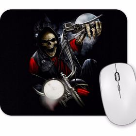 Baskı Dükkanı Moto Caveira Mouse Pad