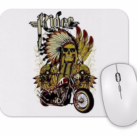 Baskı Dükkanı Motocicleta E Cranio Mouse Pad