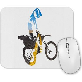 Baskı Dükkanı Motocross Motorsiklet Mouse Pad