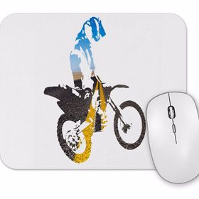 Baskı Dükkanı Motocross Motorsiklet Mouse Pad