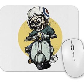 Baskı Dükkanı Motoqueiro Esqueleto Zombie Mouse Pad
