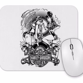 Baskı Dükkanı Motor Harley Davilson Cycles Garage Mouse Pad