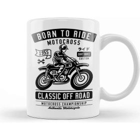 Baskı Dükkanı Motorbike Born to Ride Motocross Kupa