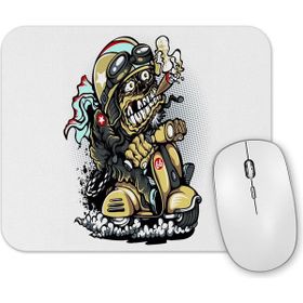 Baskı Dükkanı Motorcycle Punk Mouse Pad