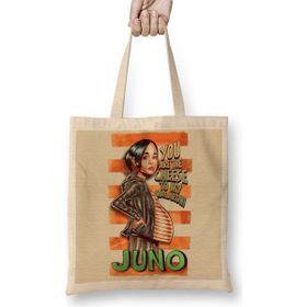 Baskı Dükkanı Movie Juno You Are The Cheese Bez Uzun Saplı Krem Rengi Çanta