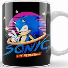 Baskı Dükkanı Movie Sonic With Background Black Sonic Kupa