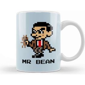 Baskı Dükkanı Mr Bean Pixelated Character Kupa