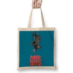 Baskı Dükkanı Mr Big Bez Uzun Saplı Krem Rengi Çanta