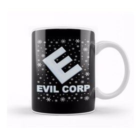 Baskı Dükkanı Mr Robot Evil Corp Christmas Snow Logo Kupa