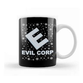 Baskı Dükkanı Mr Robot Evil Corp Christmas Snow Logo Kupa