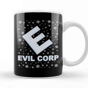 Baskı Dükkanı Mr Robot Evil Corp Christmas Snow Logo Kupa