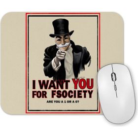 Baskı Dükkanı Mr Robot I Want You For Fsociety Mouse Pad