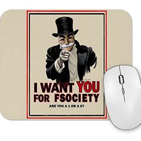 Baskı Dükkanı Mr Robot I Want You For Fsociety Mouse Pad