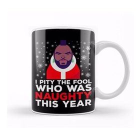Baskı Dükkanı Mr T I Pity The Fool That Was Naughty Christmas Knit Pattern Kupa