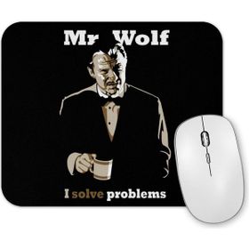 Baskı Dükkanı Mr Wolf I Solve Problems Mouse Pad