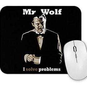 Baskı Dükkanı Mr Wolf I Solve Problems Mouse Pad