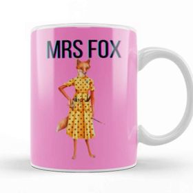 Baskı Dükkanı Mrs Fox_fantastic Mr Fox Kupa