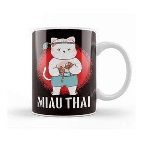 Baskı Dükkanı Muay Thai Cat Thailand Boxing Mma Martial Arts Sports Fight Kupa Bardak