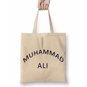 Baskı Dükkanı Muhammed Ali Boks Yazısı Bez Çanta