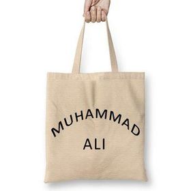 Baskı Dükkanı Muhammed Ali Boks Yazısı Bez Çanta