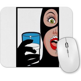 Baskı Dükkanı Mulher Gato Mouse Pad