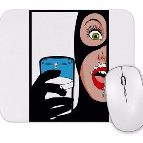 Baskı Dükkanı Mulher Gato Mouse Pad
