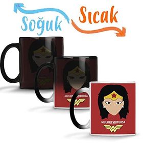 Baskı Dükkanı Mulher Virtuosa Sihirli Porselen Kupa