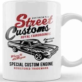 Baskı Dükkanı Muscle Car Street Custom Kupa