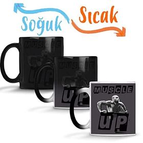 Baskı Dükkanı Muscle Up 02 Sihirli Porselen Kupa