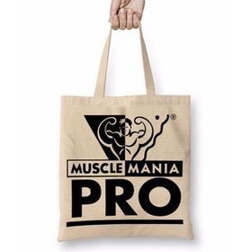 Baskı Dükkanı Musclemania Pro Logo Bez Çanta
