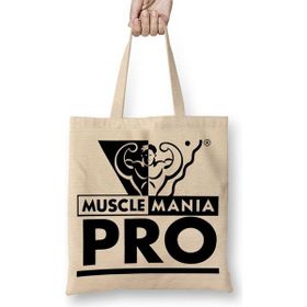Baskı Dükkanı Musclemania Pro Logo Bez Çanta