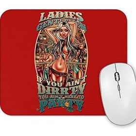 Baskı Dükkanı Music Pinup Dirty Mouse Pad