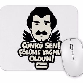 Baskı Dükkanı Müslüm Gürses Çünkü Sen Çölüme Yağmur Oldun Mouse Pad