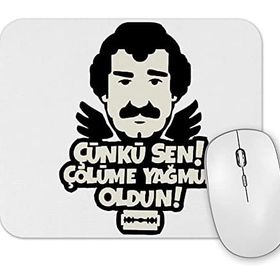 Baskı Dükkanı Müslüm Gürses Çünkü Sen Çölüme Yağmur Oldun Mouse Pad