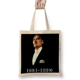 Baskı Dükkanı Mustafa Kemal Atatürk 4 Bez Çanta