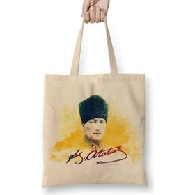 Baskı Dükkanı Mustafa Kemal Atatürk Bez Çanta