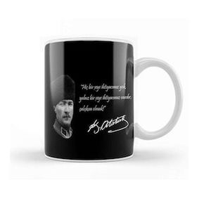 Baskı Dükkanı Mustafa Kemal Atatürk Söz 01 Kupa