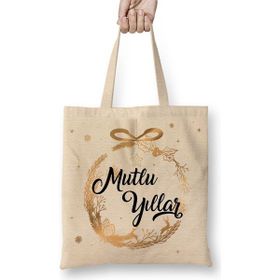 Baskı Dükkanı Mutlu Yıllar Bez Çanta