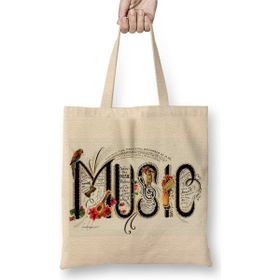 Baskı Dükkanı Müzik 2 Bez Çanta