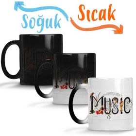 Baskı Dükkanı Müzik 2 Kupa Bardak Porselen